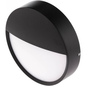 BRUMBERG Eye LED buitenwandlamp, half, zwart