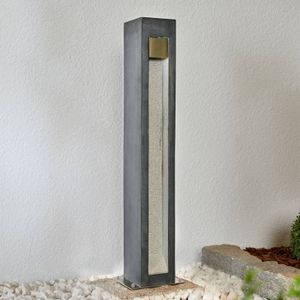 Arcchio LED tuinpadverlichting Adejan, basaltsteen, 70 cm