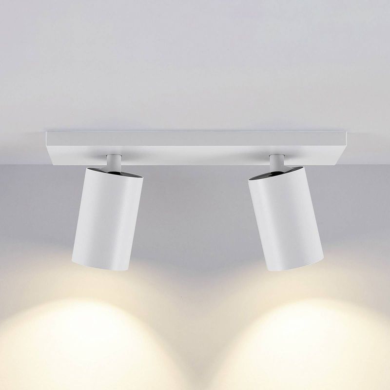 Deko-Light CAN TILT - Plafondspot - Wit - 31 x 9 cm - 2-lamps - Dimbaar - Aluminium