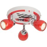 Brilliant LED plafondlamp Racing 3-lamps
