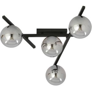 EMIBIG LIGHTING Plafondlamp Smart, zwart/grafiet, 4-lamps