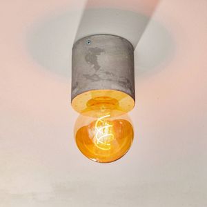 SOLLUX LIGHTING Plafondlamp Akira van beton in cilindervorm
