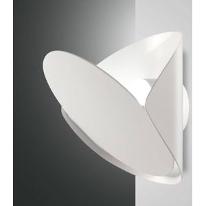 Fabas Luce LED wandlamp Shield, dimbaar, wit