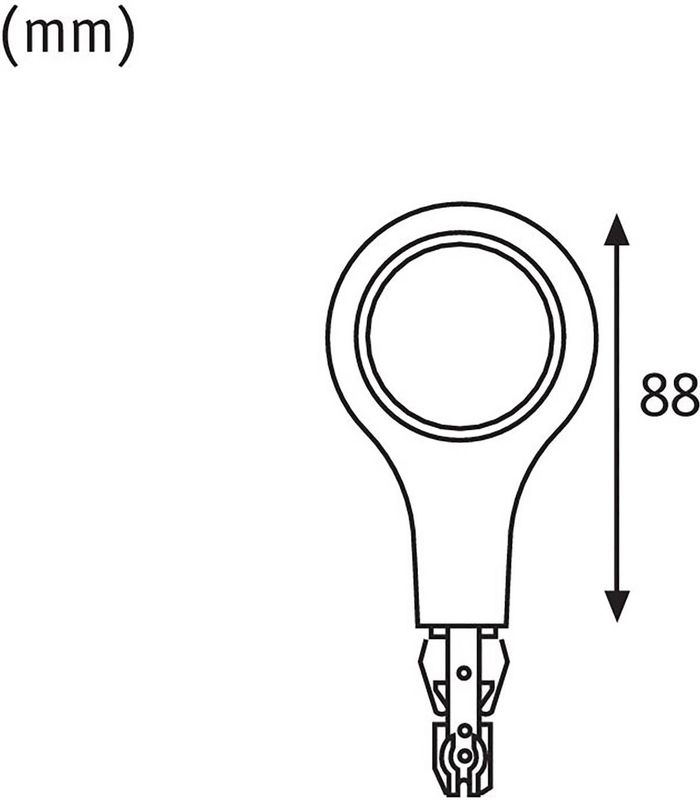 Paulmann - URail - Eindkap LED Lamp - Wit - Dimbaar - Modern