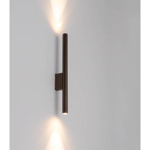 Nowodvorski Lighting Wandlamp laser, bruin, metaal, 40 cm hoog, G9