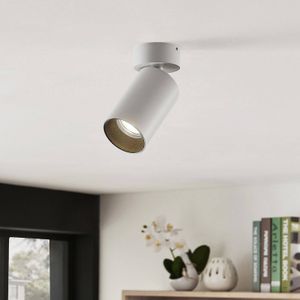 Arcchio spot Brinja, set van 3, wit, rond, Ø 6 cm, GU10 Brinja Arcchio, dimbaar, wit / opaal, Hal, Aluminium, Modern, buitenspot