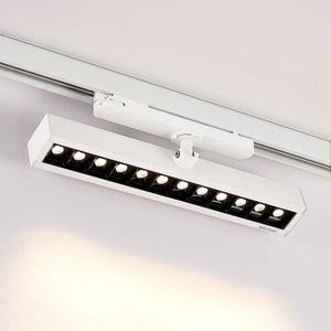 Arcchio Millay LED railspot wit 3000K, wit / opaal, Werkkamer / Kantoor, Aluminium, Modern, railverlichting