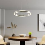 Lucande LED hanglamp Lyani in chroom, dimbaar, 60 cm