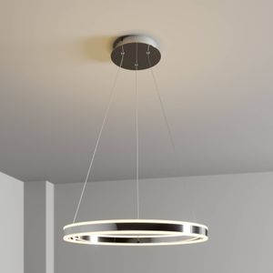 Lucande LED hanglamp Lyani in chroom, dimbaar, 60 cm