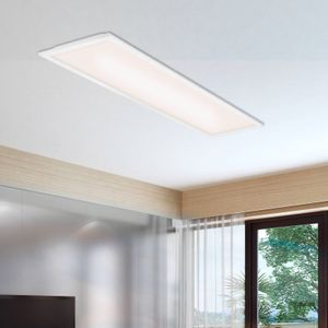 Briloner LED paneel Simple, wit, ultravlak, 100x25cm