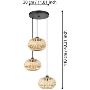 EGLO Amsfield 1 hanglamp, 3-lamps, rond