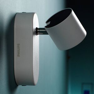Philips Witte LED-wandlamp Star, zwenkbaar