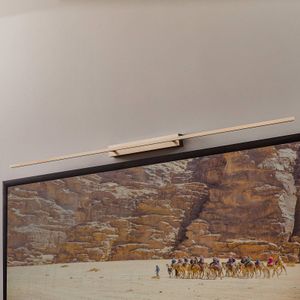 Quitani schilderij verlichting Tolu, nikkel, breedte 158 cm