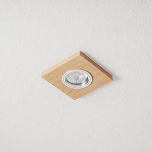 Spot-Light Vitar plafond inbouwlamp, hout, geolied eiken, 9,5 x 9,5 cm