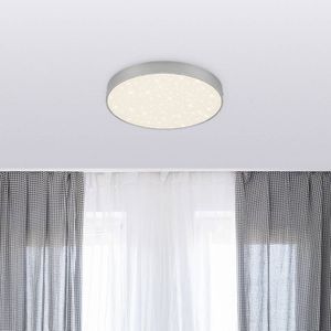Briloner LED Star plafondlamp, Ø 21,2 cm, zilver