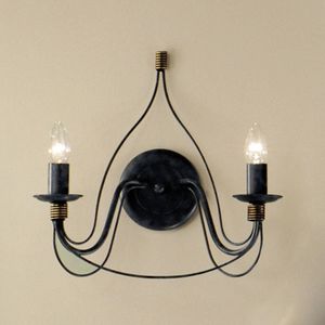 Kögl Wandlamp FILO, 2-lichts, blauw-zwart