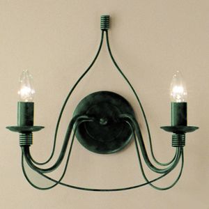 Kögl Wandlamp FILO, 2-lichts, groen-antiek