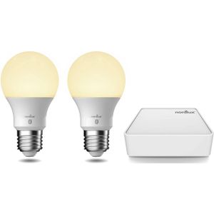 Nordlux - Smart Light SETE - Starterset - Dimbaar - Inclusief 2 E27 Lampen en Bridge
