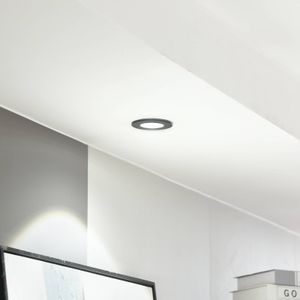 Arcchio LED downlight Lirin, zwart, 4.000K