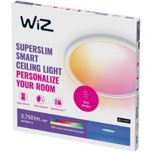 WiZ SuperSlim LED plafondlamp RGBW Ø54cm wit