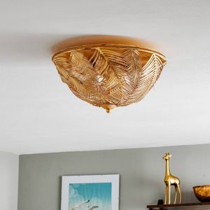 Ferro Luce Felce - gouden design plafondlamp