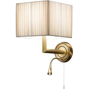 Cremasco Keizerlijke wandlamp met LED leeslampje