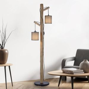 JUST LIGHT. Green Tribu vloerlamp met papieren kappen