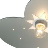 Niermann Standby Plafondlamp wolk, titaan, 5-lamps, 20 LED punt