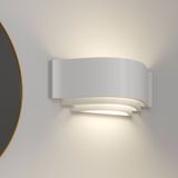 Lindby - wandlamp - 1licht - gips - H: 13 cm - E14 - wit