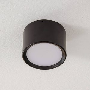 Luminex Ita LED downlight in zwart met diffuser, Ø 12 cm