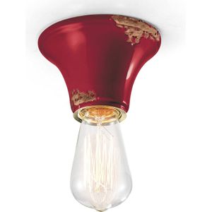 Ferroluce Plafondlamp C132 wijnrood