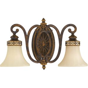 FEISS Wandlamp Drawing Room, met 2 lampjes, breed