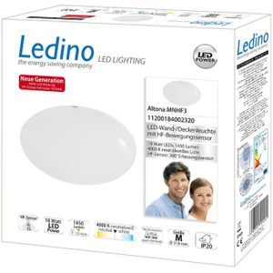 Ledino LED plafondlamp Altona HF-sensor 4.000K 18W 32cm