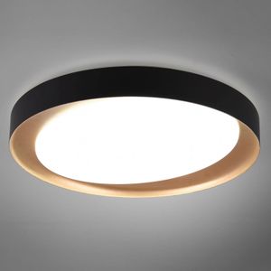 Reality Leuchten LED plafondlamp Zeta tunable white, zwart/goud