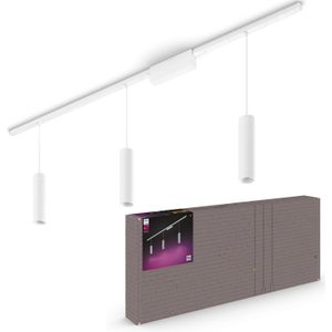 Philips Hue Perifo track, 3 LED-pendellampen, wit