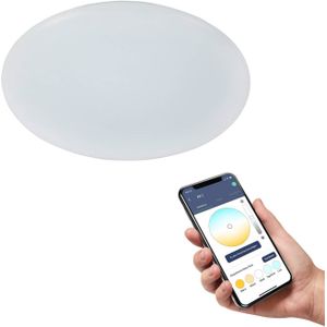 EGLO connect.z Totari-Z Smart Plafondlamp - Ø 38 cm - Wit - Instelbaar wit licht - Dimbaar - Zigbee