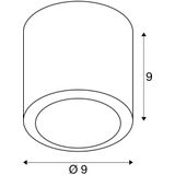 SLV - Oculus - Plafondlamp - Donker Koper