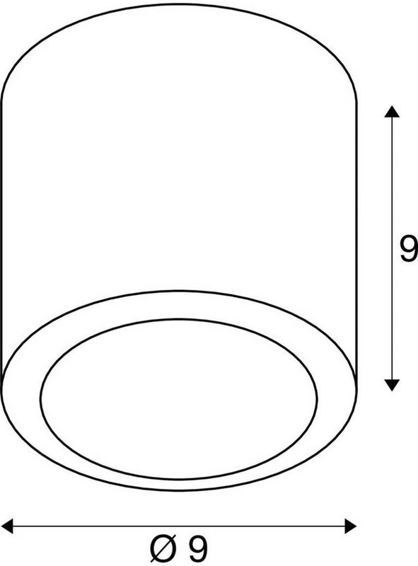 SLV - Oculus - Plafondlamp - Donker Koper
