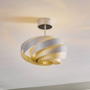 Domiluce Vento plafondlamp, aluminiumkleurig, Ø 40 cm, metaal