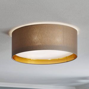 TK Lighting Plafondlamp Bilbao, grijs/goud, Ø 45 cm