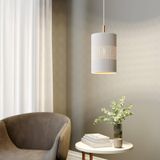 TK Lighting Hanglamp Bogart, 1-lamp, wit/goud