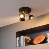 Lindby - Bosko - Spot - Zwart - 3-lamps - Dimbaar - Modern - Metalen Plafondlamp