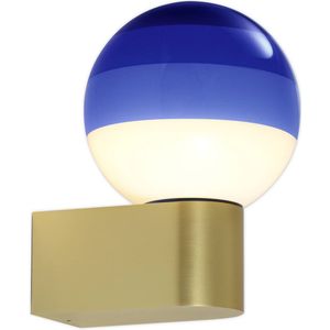 MARSET Dipping Light A1 LED wandlamp, blauw/goud