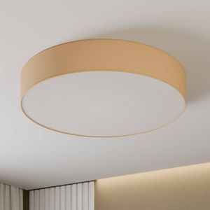 TK Lighting Plafondlamp Rondo, beige Ø 80 cm