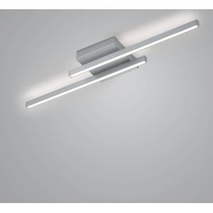 Knapstein LED plafondlamp Nuri up/down 2-lamp nikkel