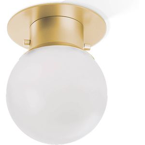 Decor Walther Plafondlamp Globe 20, dimbaar, messing / goud, Slaapkamer, Messing, Modern, Plafondlamp badkamer