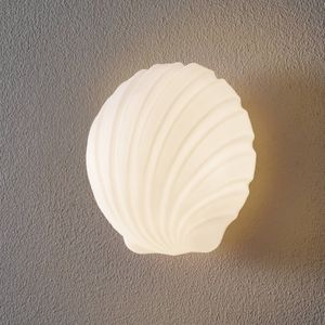 Viokef Wandlamp Mydi van glas, wit gesatineerd