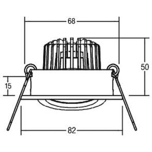 BRUMBERG BB18 dim2wam RC aansluitbox mat wit