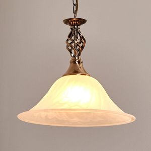 Searchlight Oud-messing hanglamp CAMEROON, 1-lichts