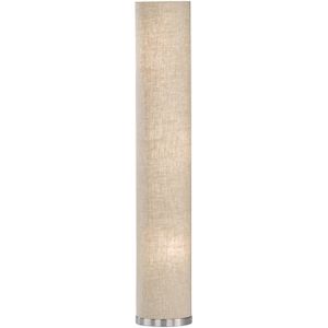 FISCHER & HONSEL Vloerlamp Thor, hoogte 110 cm, zandkleurig/nikkel